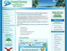 Tablet Screenshot of coastalclosings.com